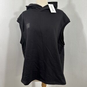 Noize Black Sleeveless Hoodie